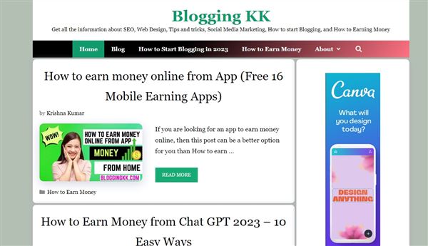 Blogging KK - A2Z Blogging, SEO & How To Earn Money With Blog